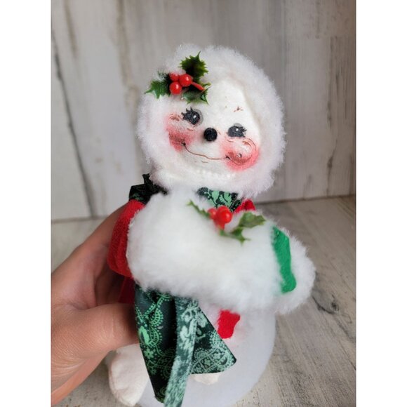 Annalee snow woman vintage plush Xmas decor snowman - Picture 6 of 6